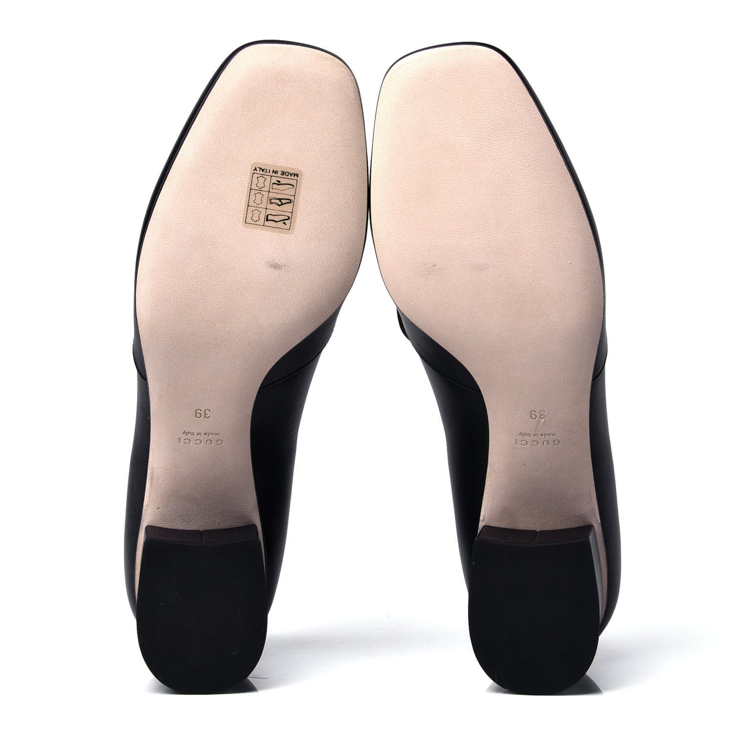 Calfskin Horsebit Loafer Pumps 39 Black