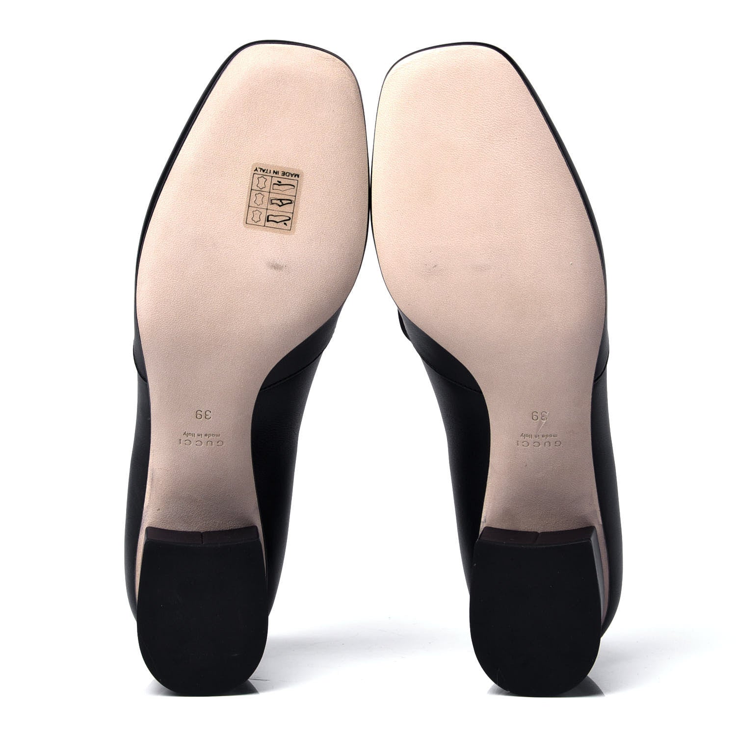 Gucci Calfskin Horsebit Loafer Pumps 39 Black 5 of 6
