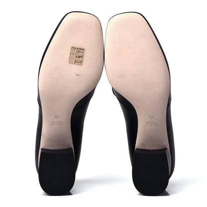 Gucci Calfskin Horsebit Loafer Pumps 39 Black 5 of 6