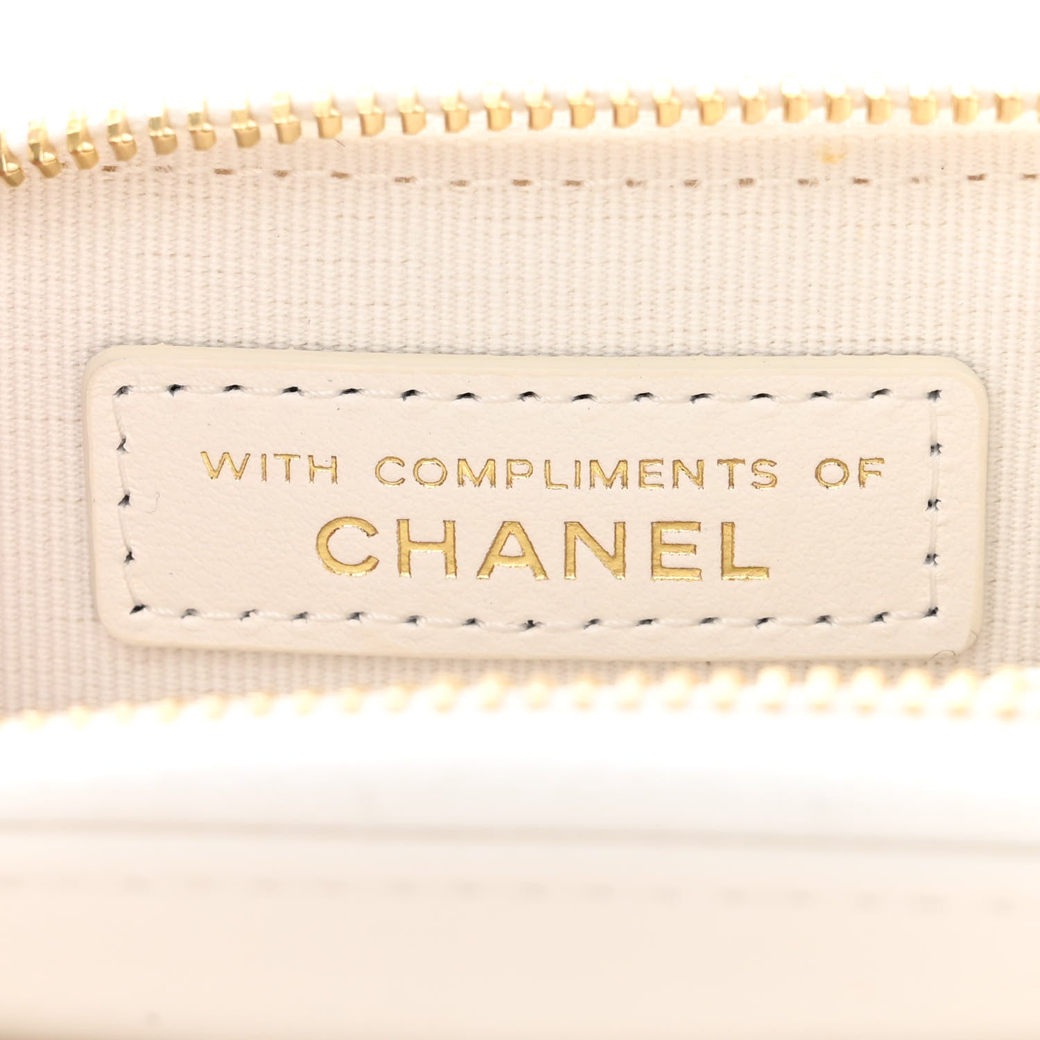 Chanel Tweed Quilted Bow Flap Card Holder On Chain White 7 of 12