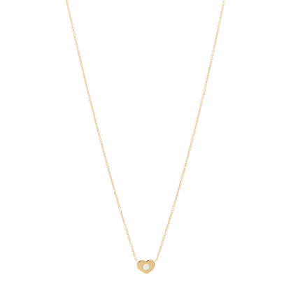 Tiffany 18K Yellow Gold Diamond Paloma Picasso Modern Heart Pendant Necklace 1 of 4