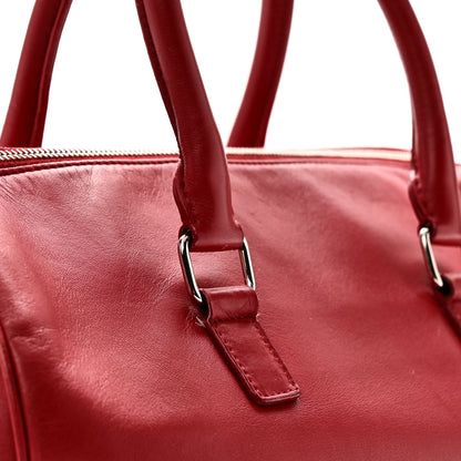 Saint Laurent Calfskin Studded Classic Duffle 6 Red 10 of 10