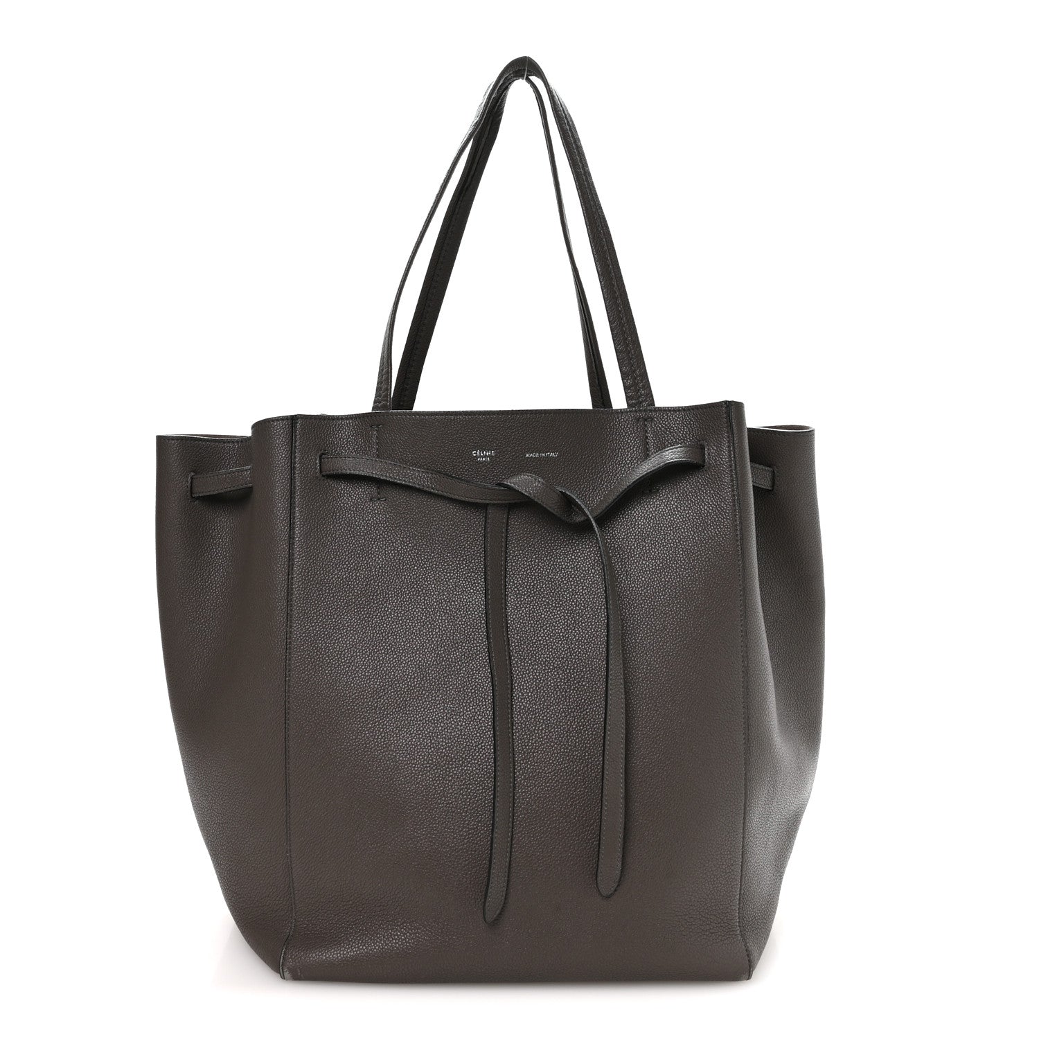 Celine Soft Grained Calfskin Medium Belt Cabas Phantom  Grey 1 of 10