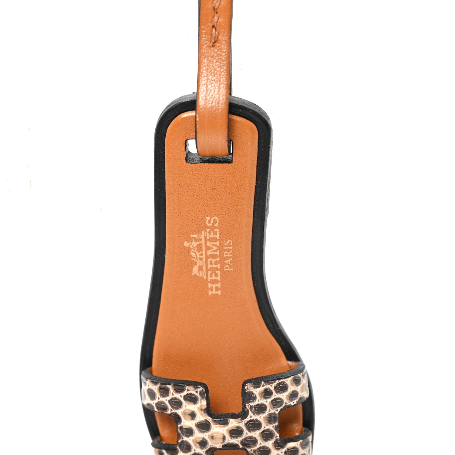 Hermes Lizard Butler Calfskin Hunter Oran Nano Bag Charm Ombre 3 of 5