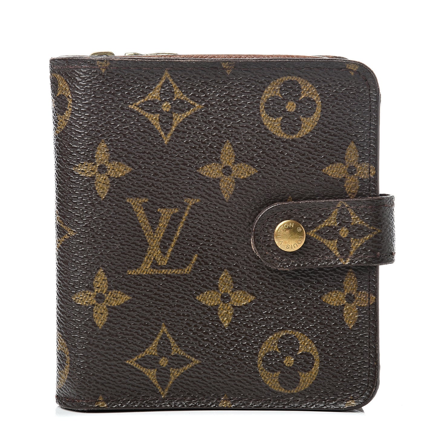 Monogram Compact Zippe Zipped Wallet