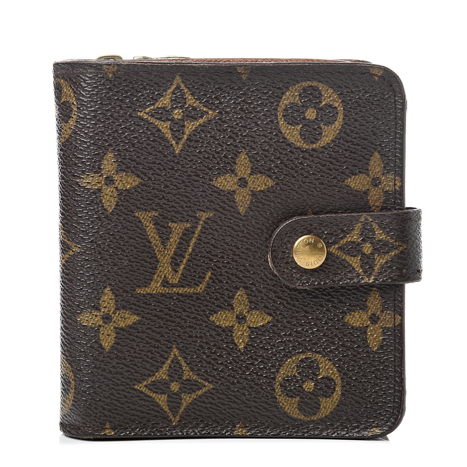 Louis Vuitton Monogram Compact Zippe Zipped Wallet 1 of 17