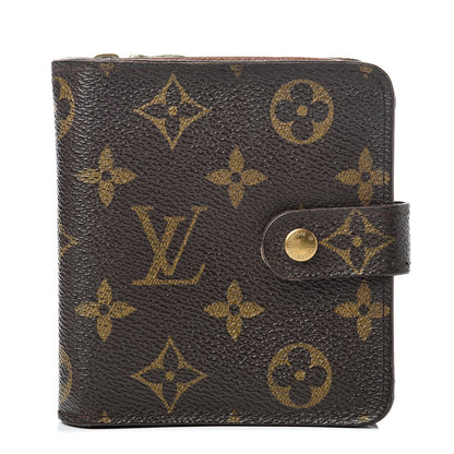 Louis Vuitton Monogram Compact Zippe Zipped Wallet 1 of 17