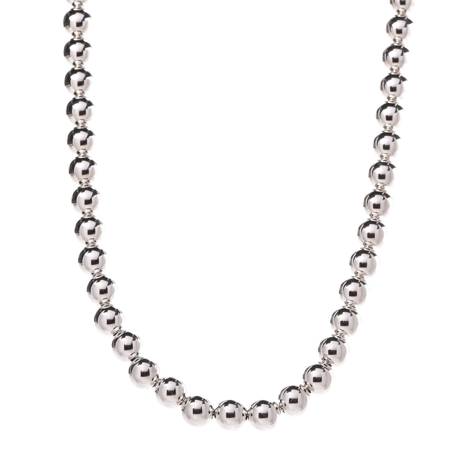 Tiffany Sterling Silver 10mm HardWear Ball Necklace 1 of 6