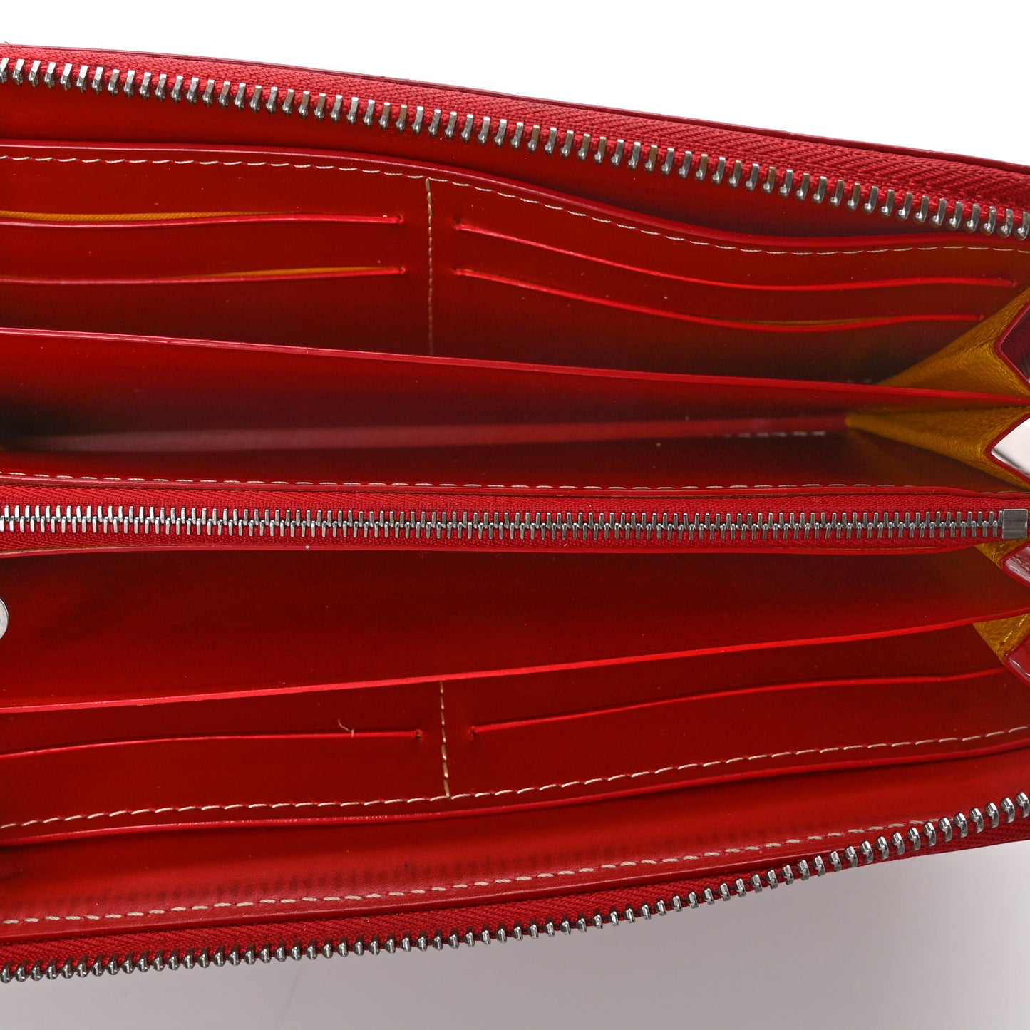 Goyardine Matignon Zip Around GM Wallet Red
