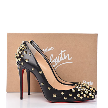 Christian Louboutin Shiny Nappa Studded Aimantaclou 100 Pumps 38.5 Black 8 of 8