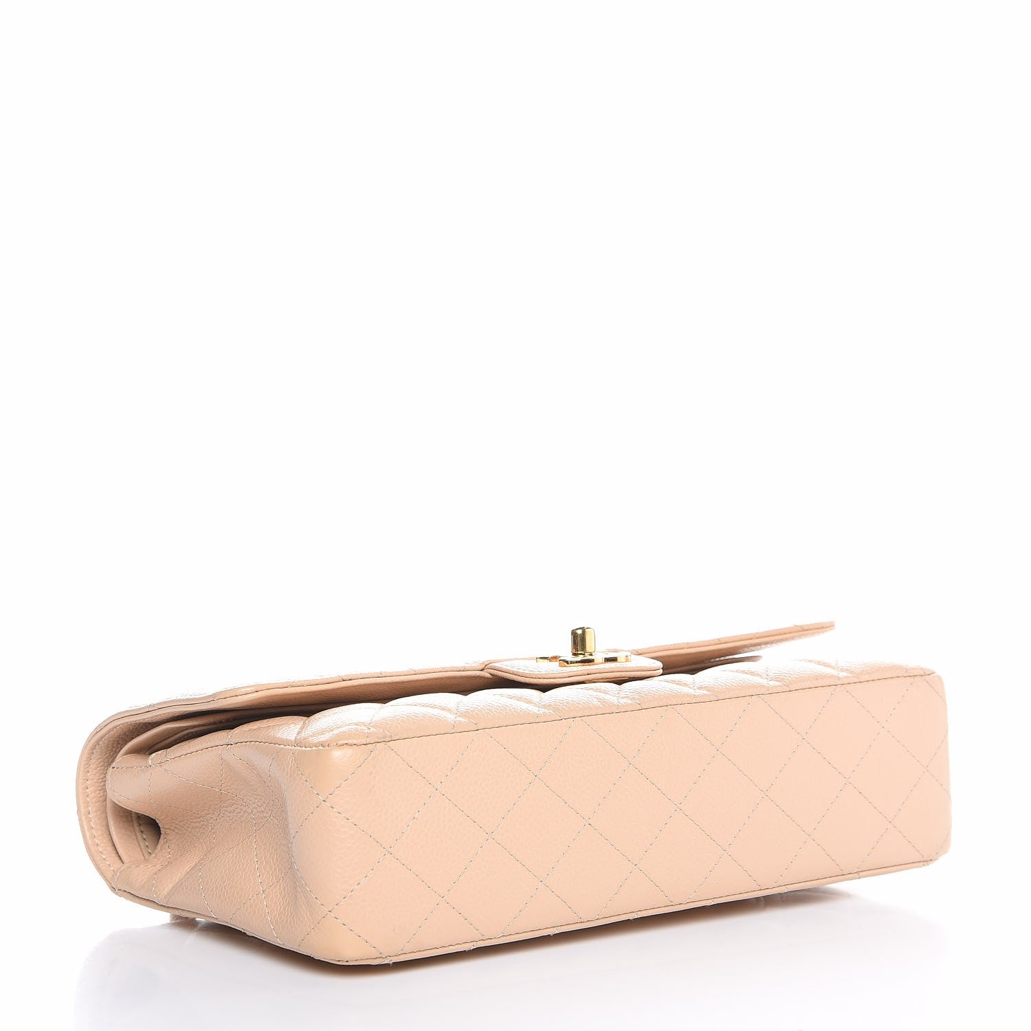 Chanel Caviar Quilted Medium Double Flap Beige Clair 4 of 8