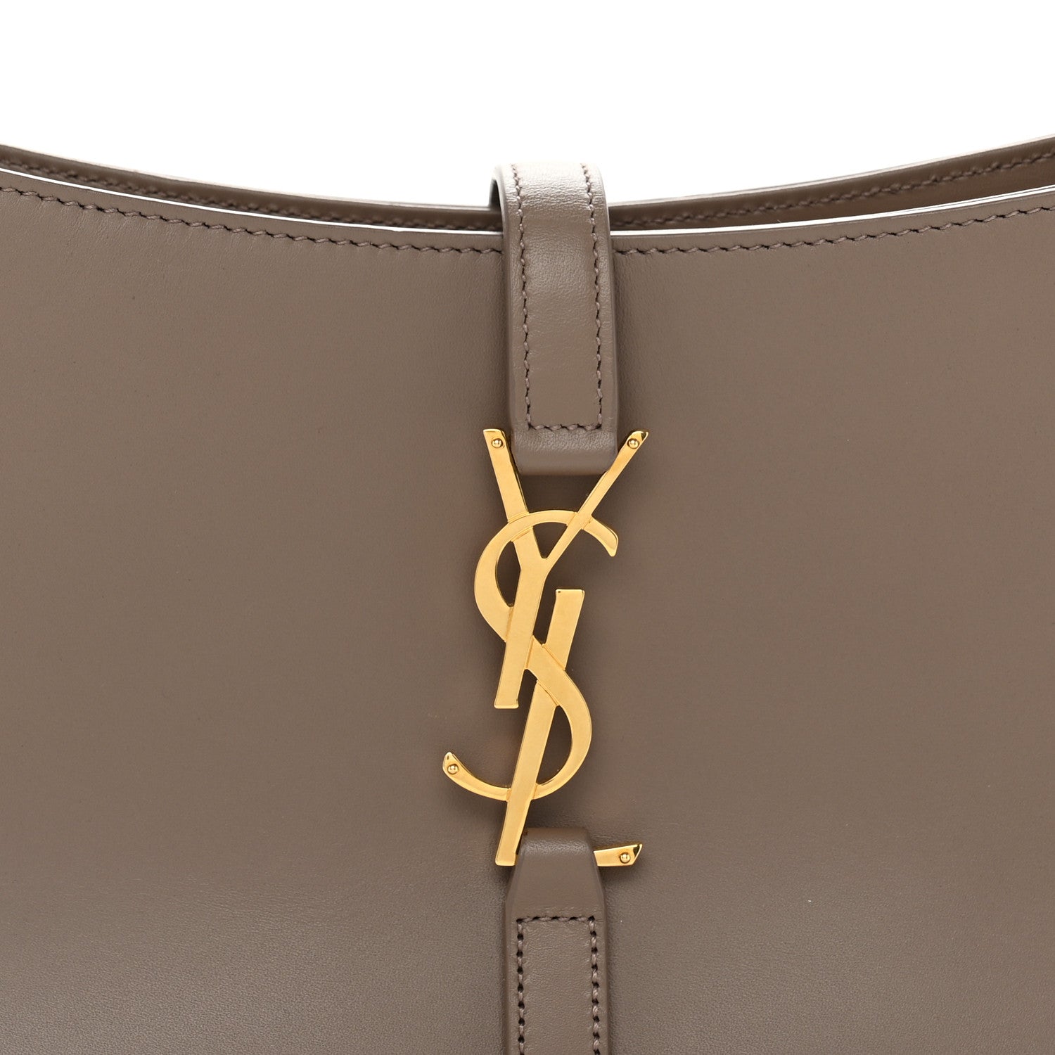 Saint Laurent Smooth Calfskin Le 5 A 7 Hobo Taupe 8 of 11