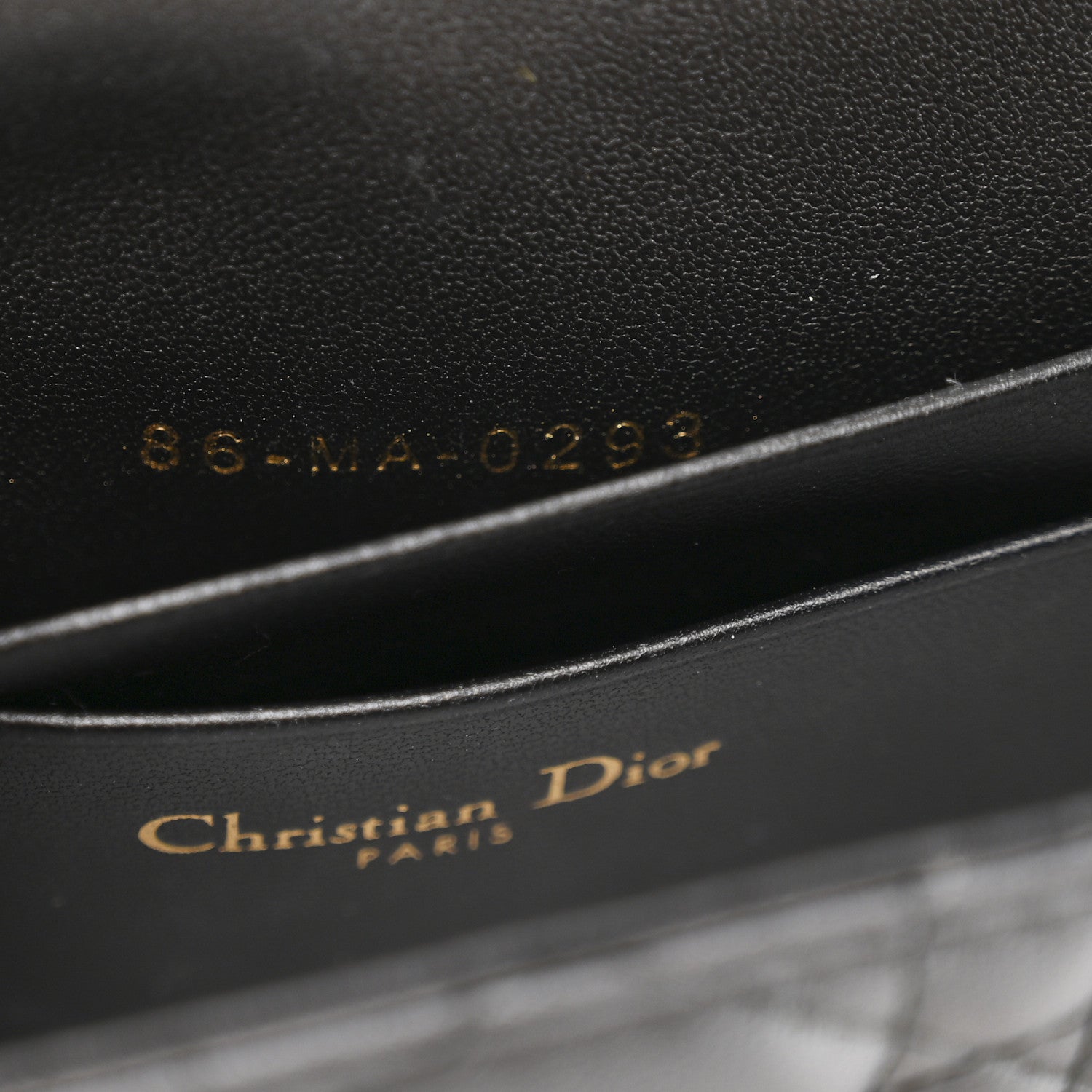 Christian Dior Lambskin Cannage Dior Talk Phone Pouch Black 7 of 10
