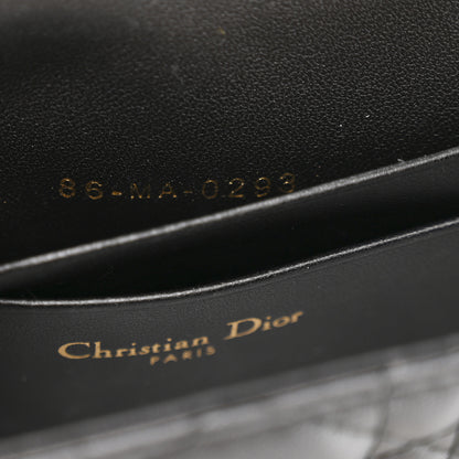 Christian Dior Lambskin Cannage Dior Talk Phone Pouch Black 7 of 10