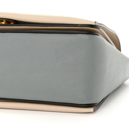 Celine Shiny Smooth Calfskin Medium Frame Shoulder Bag Grege Storm 10 of 12