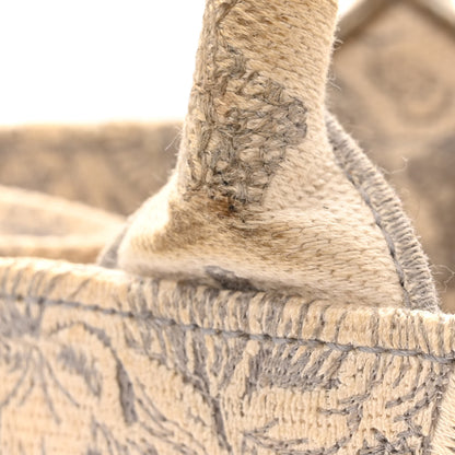 Christian Dior Canvas Embroidered Medium Dioriviera Toile De Jouy Book Tote Gray 13 of 17