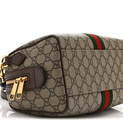 Gucci GG Supreme Monogram Web Small Ophidia Top Handle Bag Beige Ebony 10 of 11
