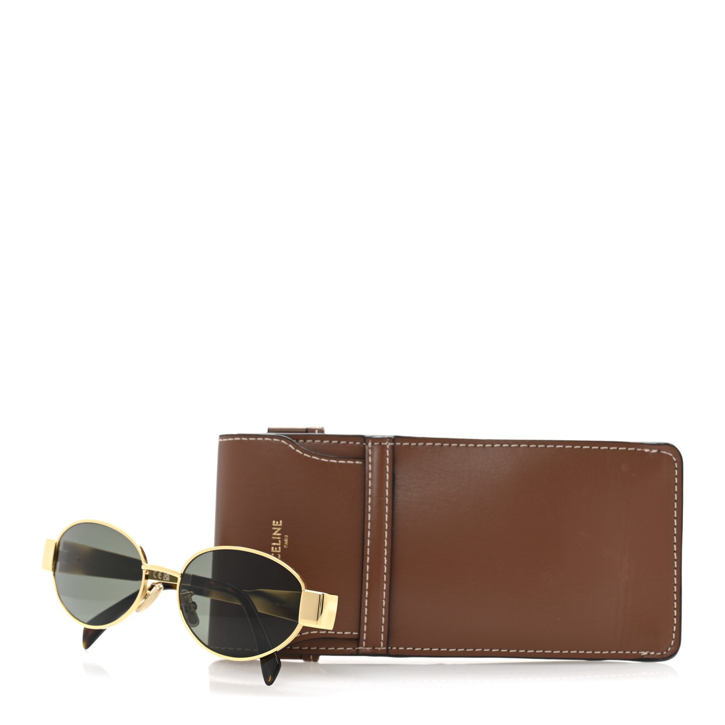 Metal Triomphe 01 Sunglasses CL40235U Gold Green