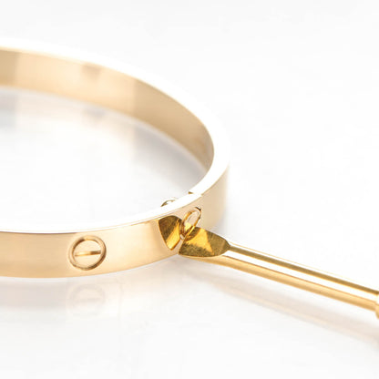 Cartier 18K Yellow Gold LOVE Bracelet 17 5 of 7