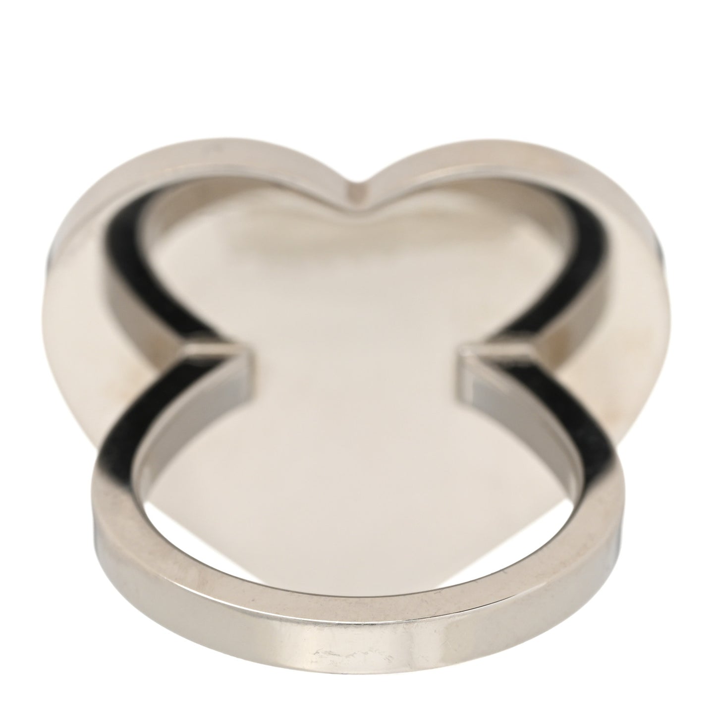 Palladium Coeur Scarf Ring Black