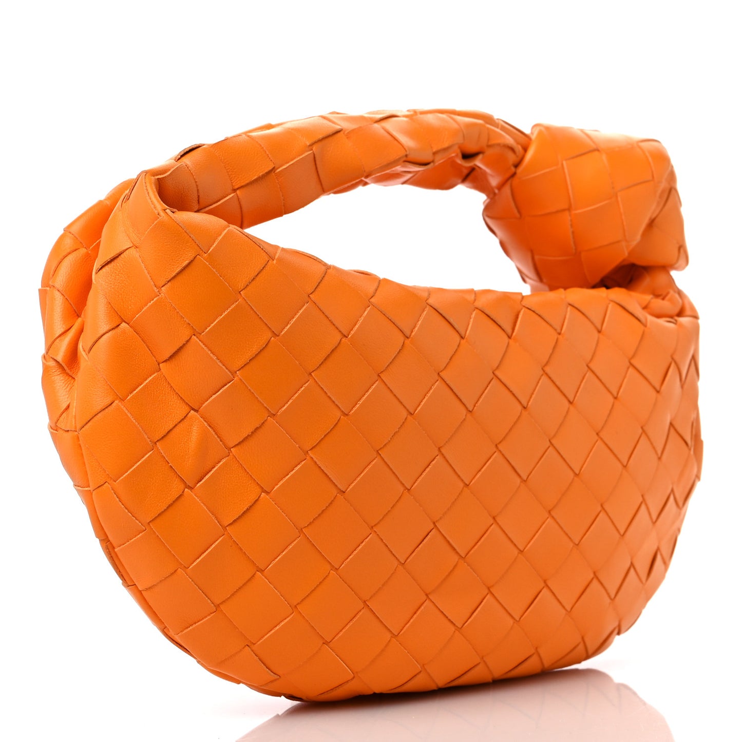 Nappa Intrecciato Mini Jodie Tangerine