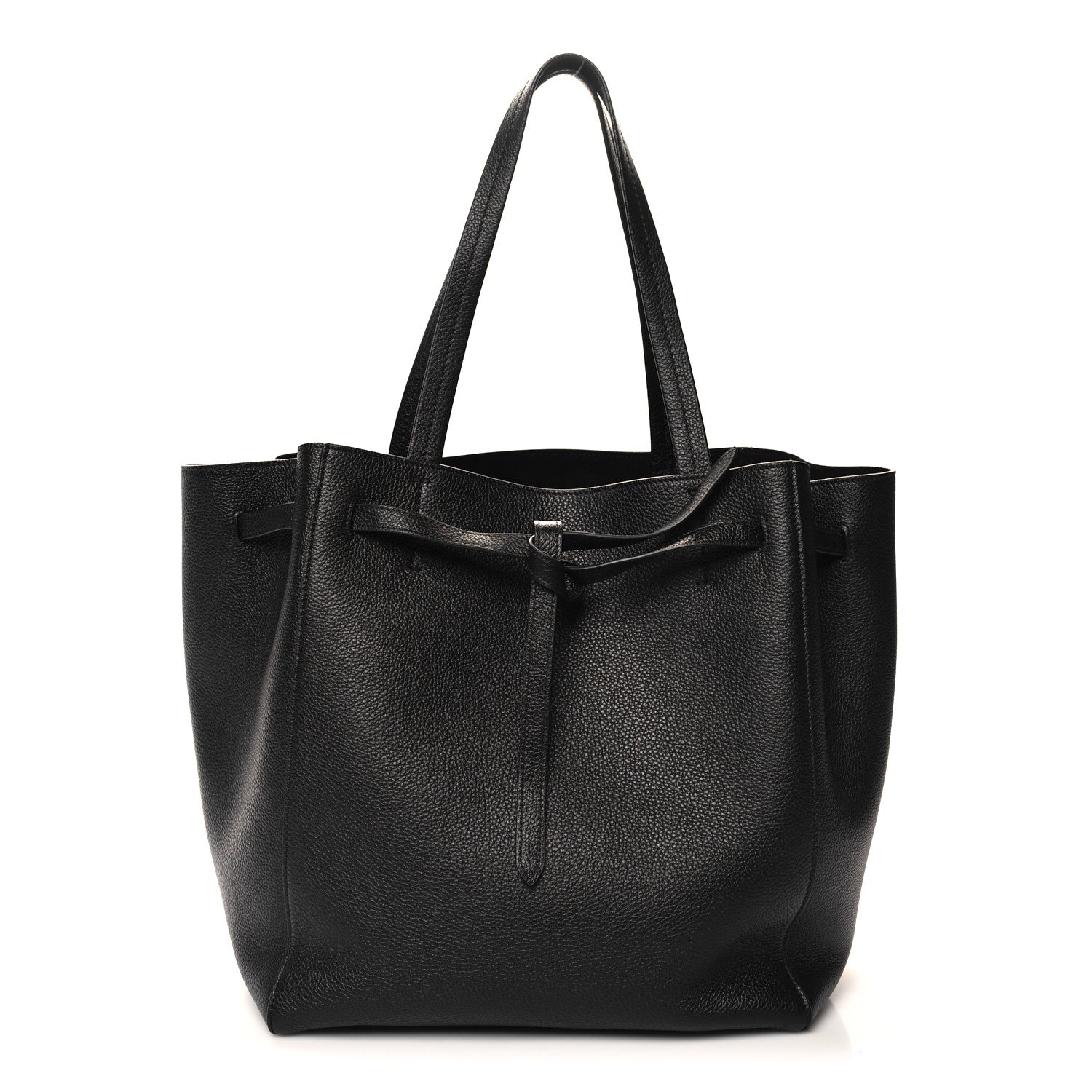 Celine Soft Grained Calfskin Small Belt Cabas Phantom Black 1 of 10