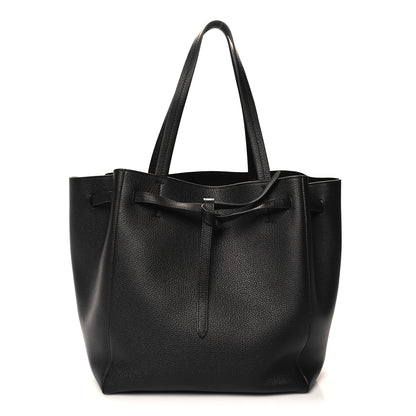 Celine Soft Grained Calfskin Small Belt Cabas Phantom Black 1 of 10