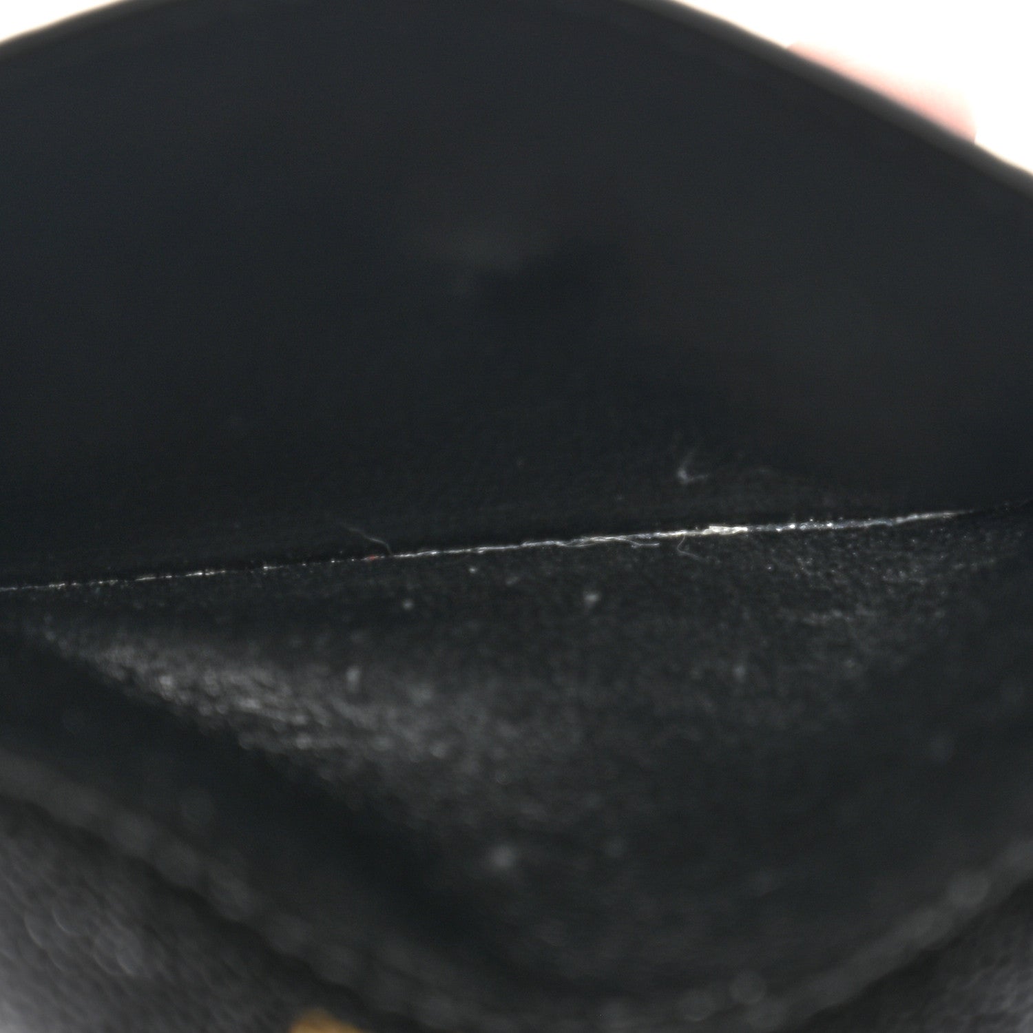 Saint Laurent Grain De Poudre Uptown Monogram Card Case Black 5 of 10