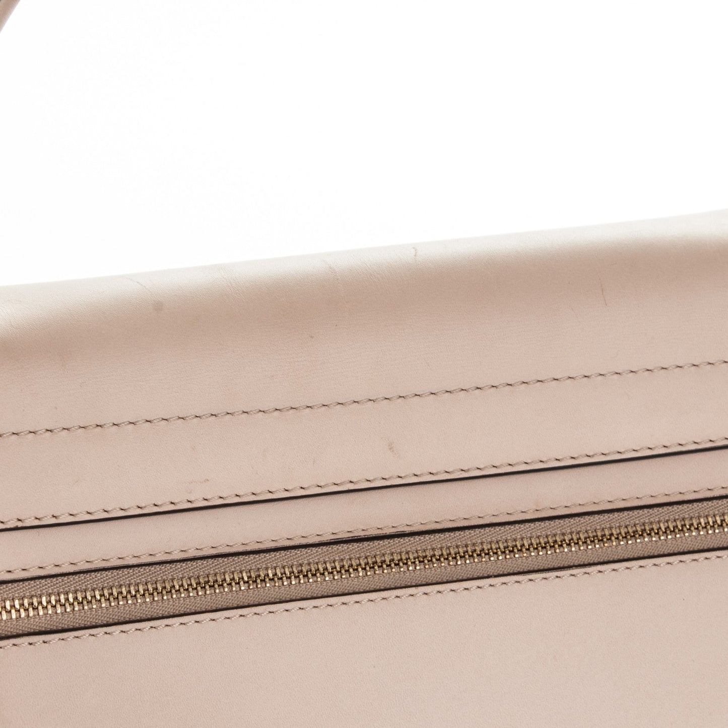 Smooth Calfskin Suede Medium Trapeze Dune