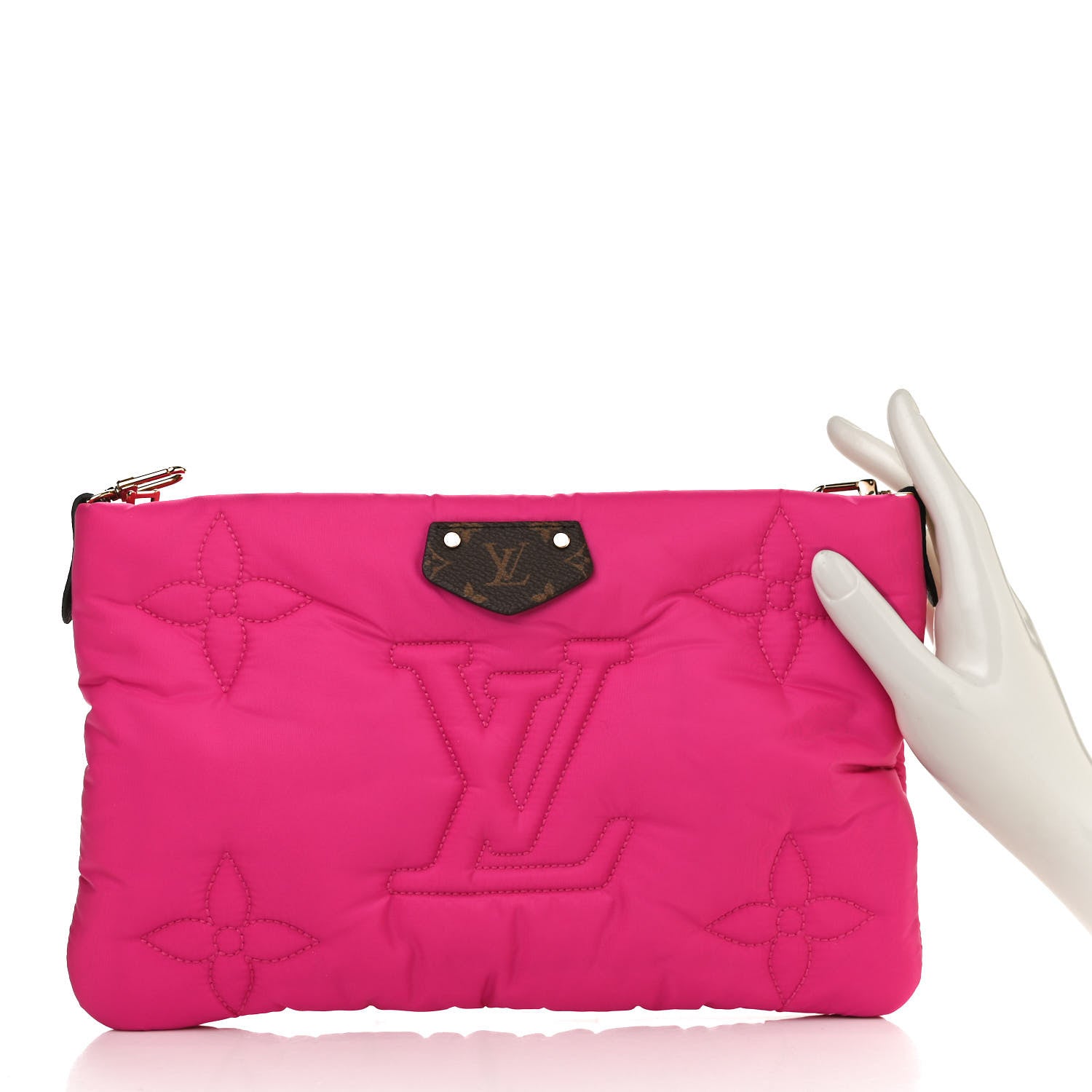Louis Vuitton Econyl Monogram Pillow Maxi Multi Pochette Accessories Mini Pochette Fuchsia 2 of 8