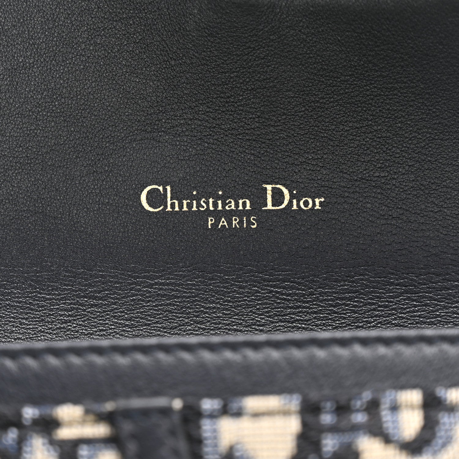 Christian Dior Oblique Saddle Chain Long Wallet Blue 7 of 13