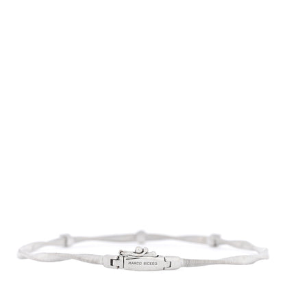 Marco Bicego 18K White Gold Diamond Marrakech Twisted Coil Bracelet 2 of 4