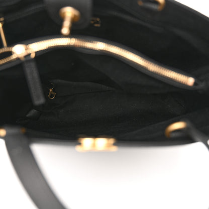 Chanel Caviar Stitched Large Shopping Tote Bag Black 6 of 11