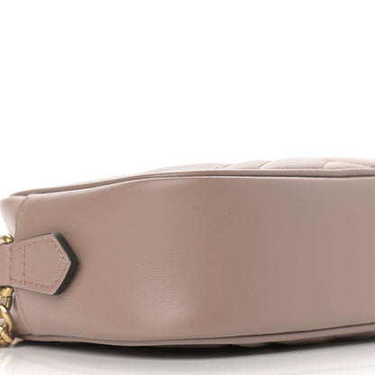 Gucci Calfskin Matelasse Mini GG Marmont Chain Shoulder Bag Porcelain Rose 8 of 10