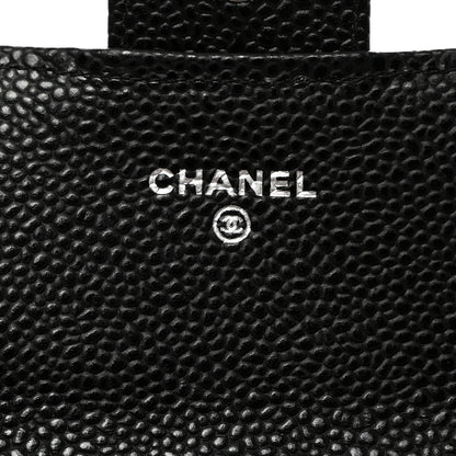 Chanel Caviar Quilted Large Gusset Flap Wallet Black 6 of 9
