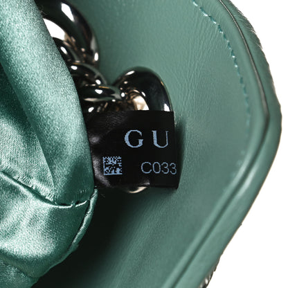 Gucci Sequin Matelasse Diagonal Mini GG Marmont Shoulder Bag Water Green Verde Chiaro Light Water Green 7 of 11
