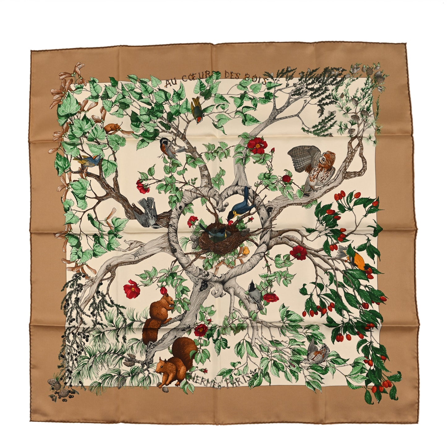 Silk Au Coeur Des Bois Scarf 90