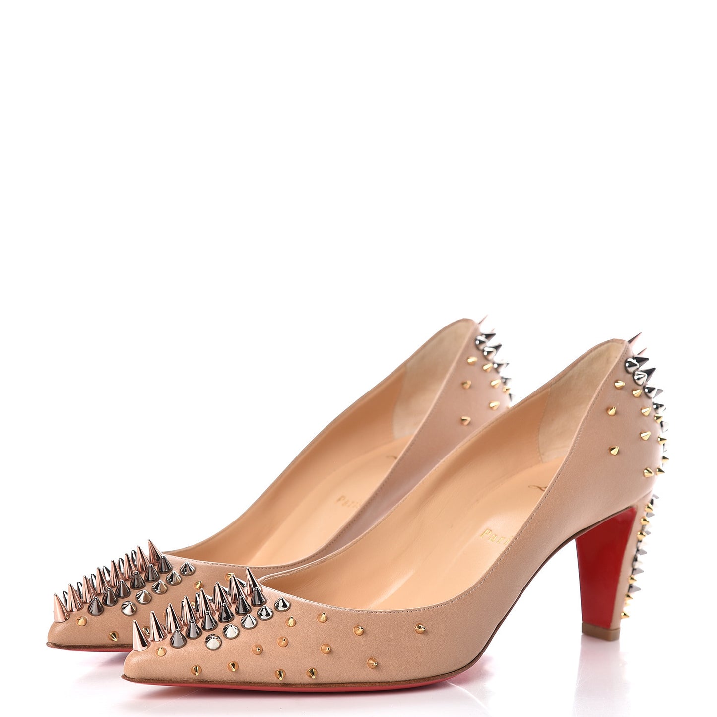 Nappa Goldopump 70 Pumps 39.5 Nude Multimetal