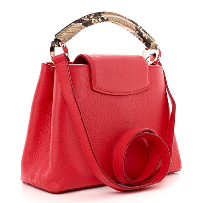 Louis Vuitton Taurillon Snakeskin Capucines BB Rubis 3 of 11