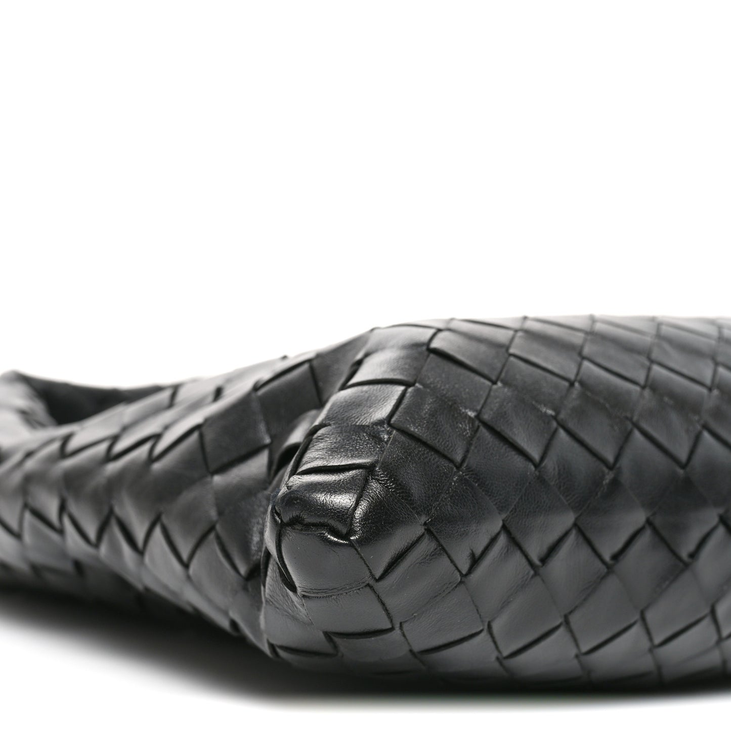 Calfskin Intrecciato Small Hop Black