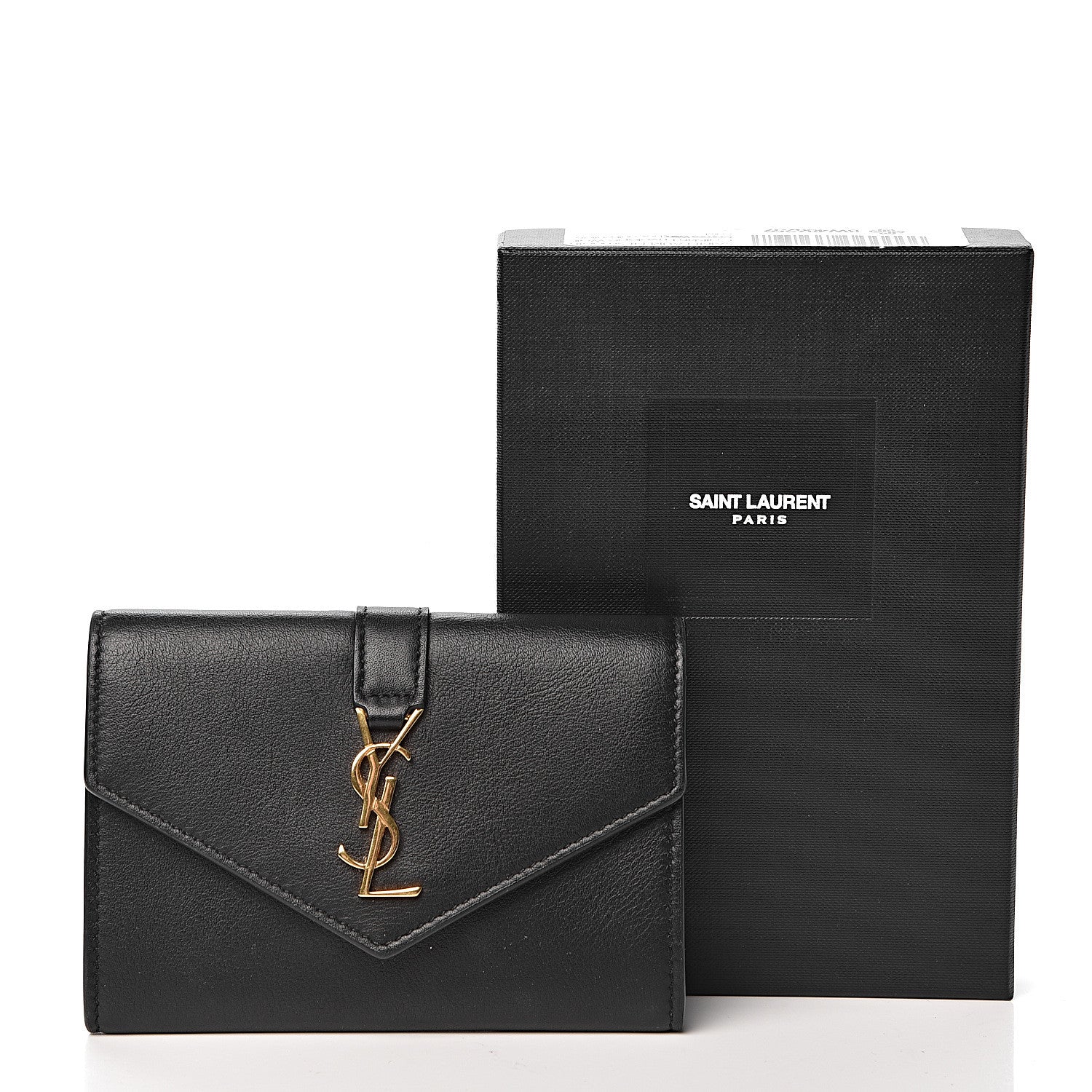 Saint Laurent Smooth Calfskin Envelope Wallet Black 9 of 9