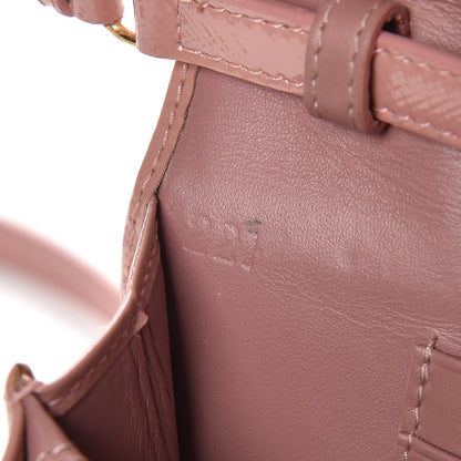 Prada Saffiano Vernice Flap Wallet With Strap Orchidea 7 of 8