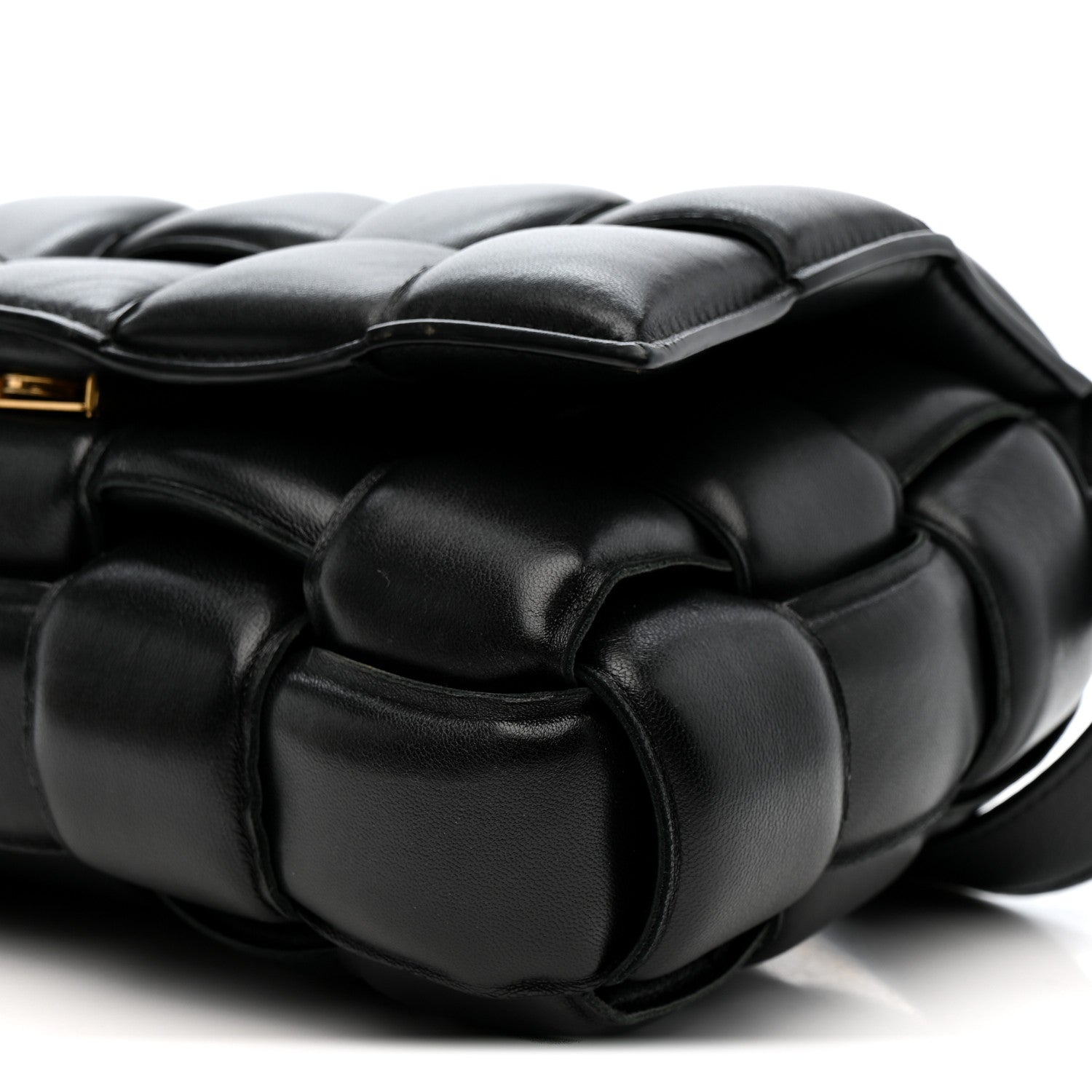 Bottega Veneta Nappa Maxi Intreccio Padded Cassette Crossbody Bag Black 9 of 11