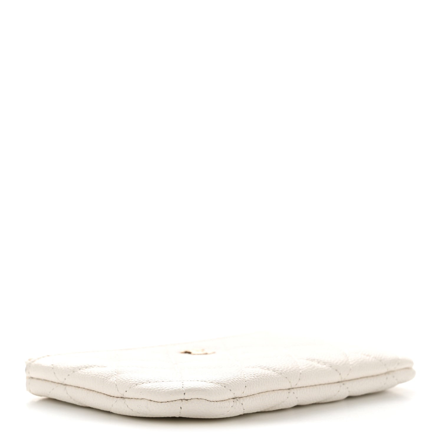 Chanel Caviar Quilted Small Cosmetic Case White 4 of 12