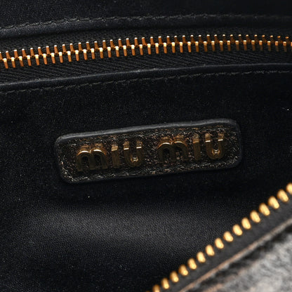 Miu Miu Distressed Nappa Pocket Bag  Sand Coffee 7 of 9