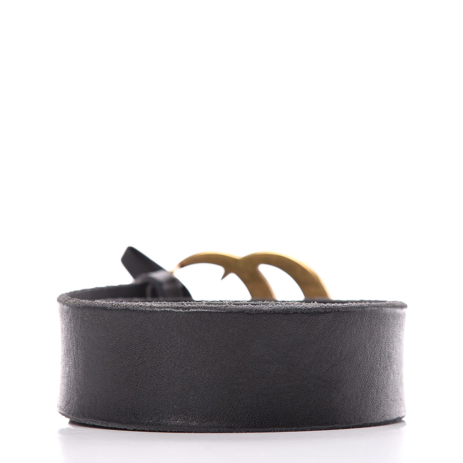 Gucci Faded Calfskin Double G 40mm Belt 75 30 Black 3 of 7