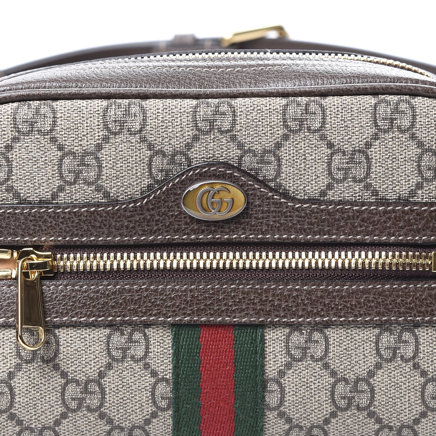 Gucci GG Supreme Monogram Web Small Ophidia Belt Bag 85 34 Dark Brown 11 of 11