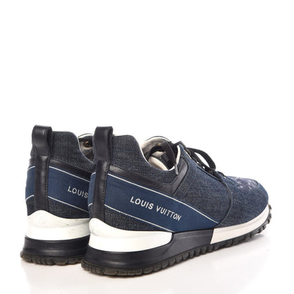 Louis Vuitton Monogram Denim Run Away Sneakers 39 Blue 4 of 14