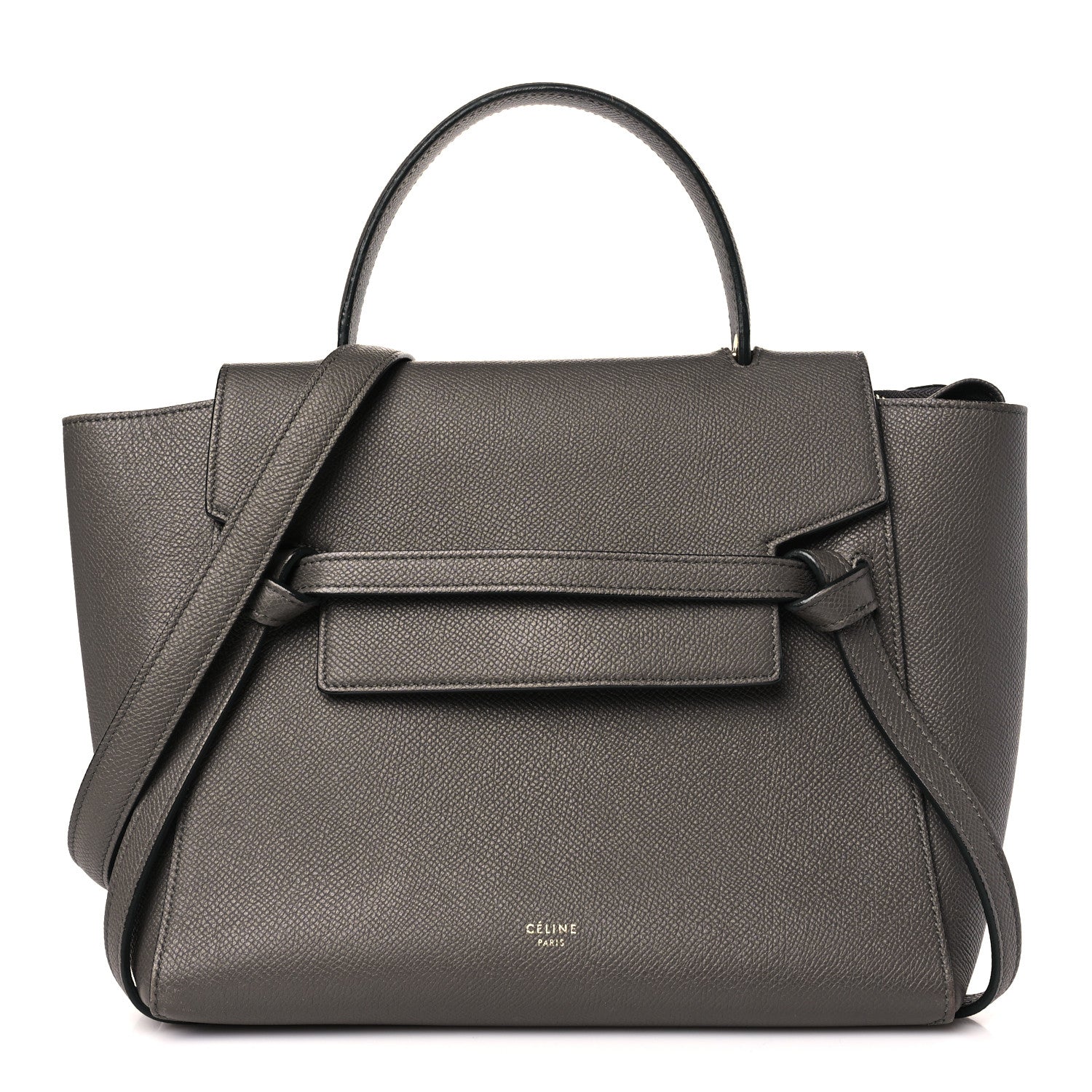 Celine Grained Calfskin Micro Belt Bag Grey 1 of 12