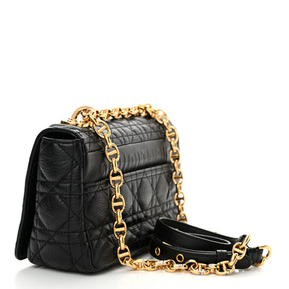 Christian Dior Calfskin Cannage Small Caro Bag Black 3 of 12